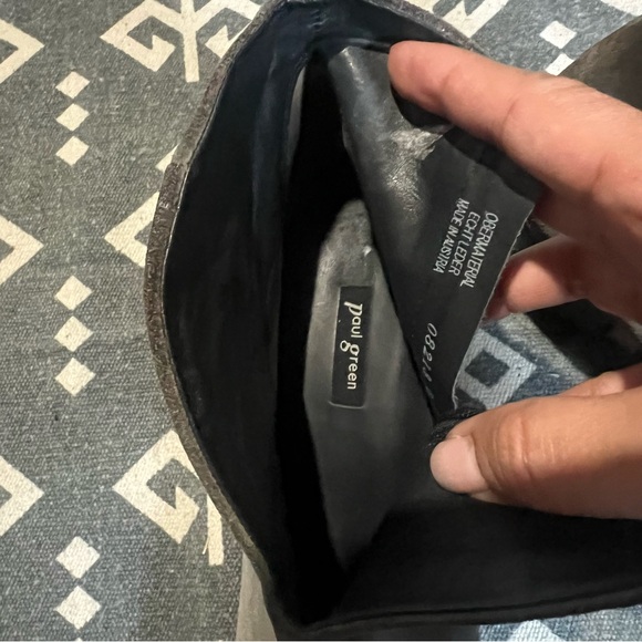 Paul Green Charcoal Suede Ankle Booties - Picture 7 of 11